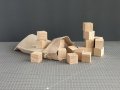 Дървени кубчета за детска игра