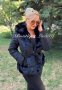Нов модел топло черно или бежово зимно палто с големи пухове и топла качулка, снимка 5
