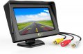 4.3" TFT Портативен Мултифункционален Цветен Монитор за 2 Камери за Кола DVD GPS КЪМПИНГ Навигация, 