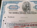 Сертификат за притежание на 75 акции (САЩ) | The Crowell-Collier Publishing Company | 1965г., снимка 2
