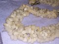 ПРЕКРАСНО КОЛИЕ ОГЪРЛИЦА от НАТУРАЛЕН БЯЛ ОПАЛ КАМЪЧЕТА РЪЧНО НАНИЗАНИ 34675, снимка 8