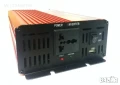 Качествен инвертор за автомобил или камион 12V/24V-220V, - 4000W (UKS), снимка 4