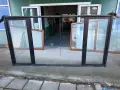 140933 метална ламаринена дограма прозорец 155 / 297 см 90 евро смр -цвят тъмно кафяв - с 2 отваряем, снимка 3