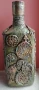 Ръчно декорирана бутилка за домашен алкохол , снимка 2