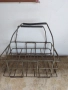 Стара метална кошница за бутилки, снимка 2