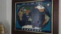 Голяма карта на света Lapis Lazuli Gemstone map, снимка 3