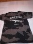 Тениска-милитъри-маскировъчнаотпред с щампа на автомат-DEFENDE, снимка 4