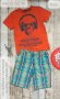 🧒 Лот за момче р.122/128 - тениска F&F и панталонки с регулираща се талия , снимка 1 - Детски комплекти - 42319375