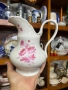 Един винтидж разкош💗 Порцеланова кана за вода Вместимост-500/600 мл и височина-17 см Ръчно рисувана, снимка 5