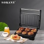Електрическа грил скара с незалепващи плочи – Sandwich Maker 850W Sokany, снимка 4