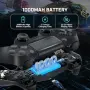 2бр. безжични гейм контролери за PS4/PC с RGB и вибрации, снимка 7