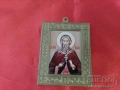 Лот Малки РУСКИ Икони Светци с Бронзова Рамка, снимка 4