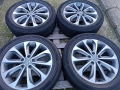 Лети джанти 18ки 5х114.3 Nissan + летни гуми 215/55/18 Continental, снимка 3