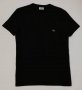 Lacoste оригинална тениска S памучна черна фланелка