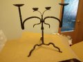масивен свещник от ковано желязо, снимка 2