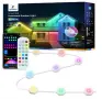 Интелигентни външни светлини APPECK, 30 м, 72 LED, RGB смарт постоянно външно осветление, снимка 1