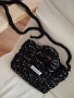 Черна плетена чанта , снимка 2