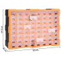 vidaXL Шкаф органайзер с 64 чекмеджета, 52x16x37,5 см, снимка 8