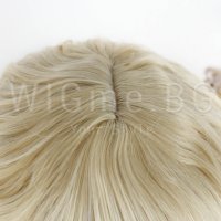 Къса светлоруса перука на вълни с бретон Жаклин, снимка 3 - Аксесоари за коса - 30739850