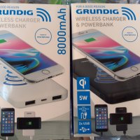 Power Bank GRUNDIG , Външна батерия с Безжично зареждане промо цена 29лв!!!, снимка 1 - Безжични зарядни - 31318924