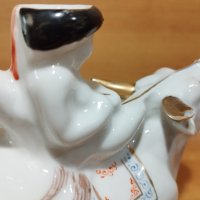 Стара порцеланова фигура, чайник, крава, 1964 г., снимка 5 - Колекции - 40762500