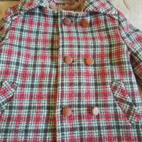Детско топло карирано палто, снимка 3 - Детски якета и елеци - 31281402