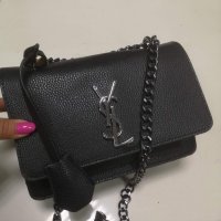 Луксозна Черна чанта YSL, снимка 3 - Чанти - 33867265