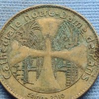 Сувенирна монета Париж Катедралата Нотр дам 29619, снимка 3 - Нумизматика и бонистика - 42730193