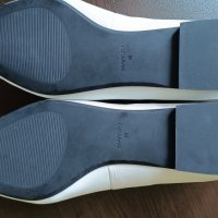 Обувки Mango, от естествена кожа, бели, снимка 6 - Дамски елегантни обувки - 42196535