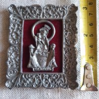 Стара метална иконка, снимка 4 - Антикварни и старинни предмети - 37500176