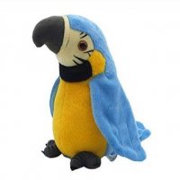 Плюшен говорещ папагал играчка робот електронен, снимка 3 - Плюшени играчки - 31723923
