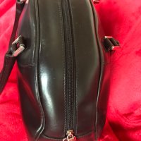 Дамска френска чанта Lancaster Paris полумесец черна естествена кожа, снимка 5 - Чанти - 30854877
