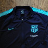 Nike FCB - страхотно мъжко горнище КАТО НОВО, снимка 2 - Спортни дрехи, екипи - 39458443