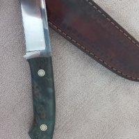Ловен нож от стомана S390, снимка 5 - Ножове - 44325587