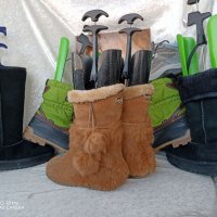 КАТО НОВИ апрески Dockers® Snow Boots original, N- 35 - 36 топли боти, ботуши, 100% естествена кожа,, снимка 15 - Дамски апрески - 39640773
