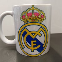 Бяла порцеланова чаша на Реал Мадрид / Real Madrid, снимка 1 - Чаши - 37013600