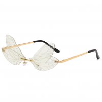 Прозрачни очила криле на пеперуда , снимка 1 - Слънчеви и диоптрични очила - 34024248