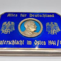 Изключително рядка сребърна табакера с емайл и с лика на фюрера, снимка 12 - Антикварни и старинни предмети - 35192670