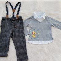 Блуза-риза с Мечо Пух 12-18 месеца, снимка 9 - Комплекти за бебе - 34028175