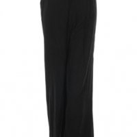 Голям черен дамски панталон EVANS с широк крачол, снимка 2 - Панталони - 33738185