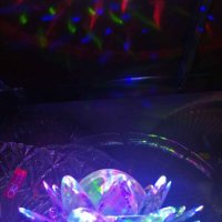 Настолна въртяща се LED диско лампа , снимка 3 - Лед осветление - 35030225
