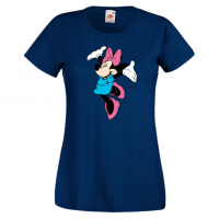 Дамска тениска Minnie Mouse 6 Подарък,Изненада,Рожден ден,, снимка 6 - Тениски - 36530786