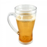 2580 Ледена халба за бира с двойни стени охлаждаща чаша за бира и ледени напитки, снимка 2 - Чаши - 35244510