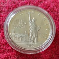 1 долар 1986 сребро, снимка 2 - Нумизматика и бонистика - 40758032