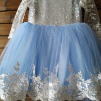 Официална рокля за бебе + подарък обувчици , снимка 1 - Бебешки рокли - 40054877