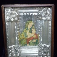 Икона на Дева Мария с Младенеца , снимка 1 - Икони - 30443618