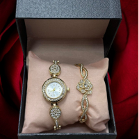 Красиви комплекти от дамски часовник с гривна в елегантен дизайн с камъни цирконии , снимка 4 - Други - 44533692