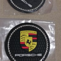 Кръгли гумени черни подложки за отвор на конзола табло на автомобил Порше Porsche, снимка 2 - Аксесоари и консумативи - 35562309