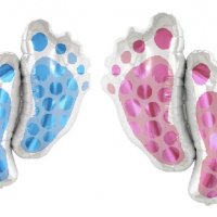 розови сини крака крачета крак прощъпулник фолио фолиев балон хелий въздух парти бебе бебешки, снимка 1 - Други - 39437914