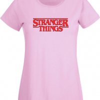 Дамска Тениска Stranger Things Logo,Филм,Сериал,, снимка 9 - Тениски - 37318675